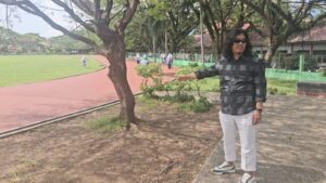 Foto : Pria berinisial RS Ayah korban berinisial. (Foto: Arjuna)