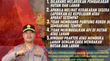 Kapolres Gayo Lues: Jangan Main Api dengan Alam, Pembakar Hutan Akan Diproses Hukum tanpa Toleransi