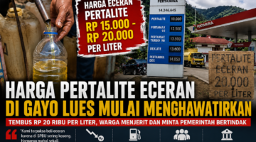 Harga Pertalite Eceran di Gayo Lues Tembus Rp20 Ribu per Liter, Warga Menjerit dan Minta Pemerintah Bertindak